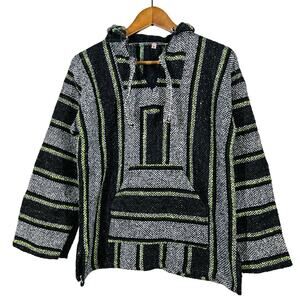 Vintage 90s Baja Pullover Poncho Mexico Casual - M